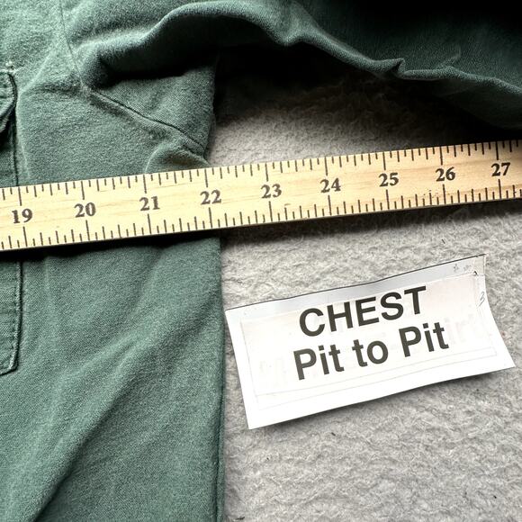 Vintage Codet Heavy Flannel Long Sleeve Shirt Mens Medium Button Up Cotton Green - Picture 3 of 12